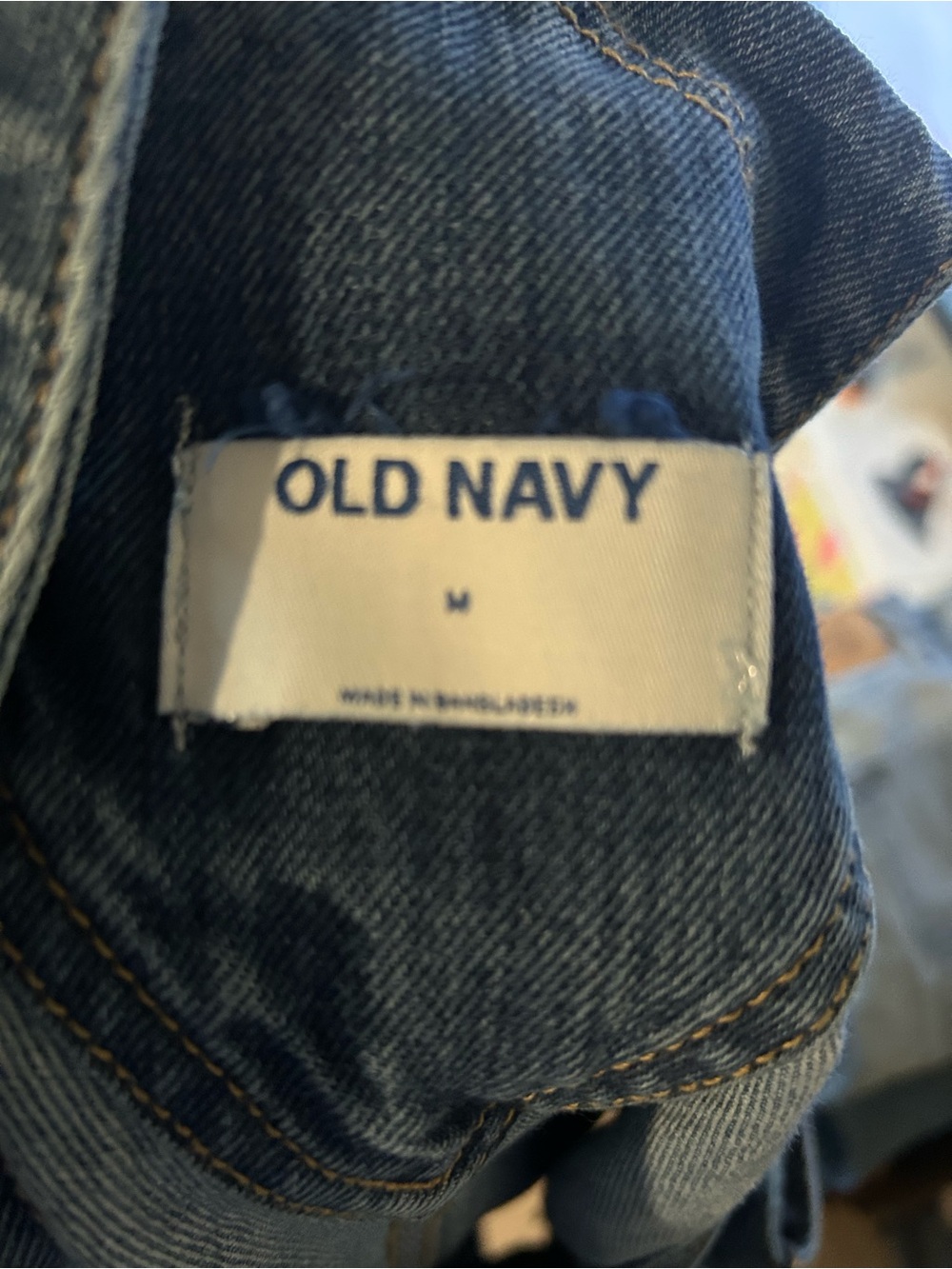 Old Navy Dark Blue Denim Overalls - Picture 2 of 2